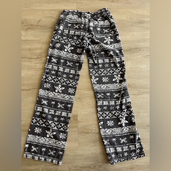 CALI 1850 Drawstring Pants Flowy BOHO Linen Blend  SZ S - Picture 6 of 8